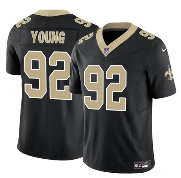 New Orleans Saints #92 Chase Young Black 2023 F.U.S.E. Vapor Limited Stitched Jersey