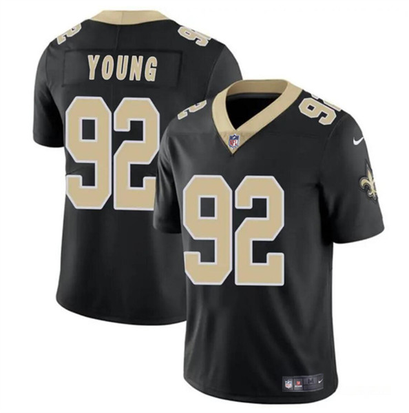 New Orleans Saints #92 Chase Young Black Vapor Limited Stitched Jersey
