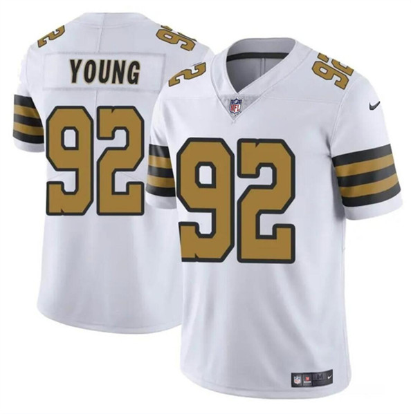 New Orleans Saints #92 Chase Young White Color Rush Limited Stitched Jersey