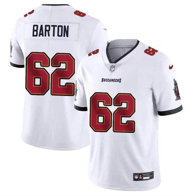 Tampa Bay Buccaneers #62 Graham Barton White 2024 Draft Vapor Limited Stitched Jersey