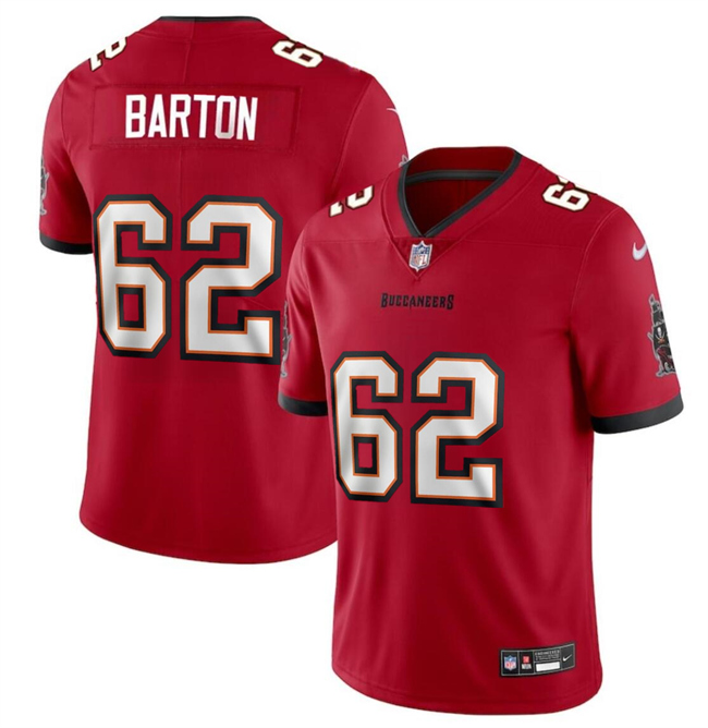 Tampa Bay Buccaneers #62 Graham Barton Red 2024 Draft Vapor Limited Stitched Jersey