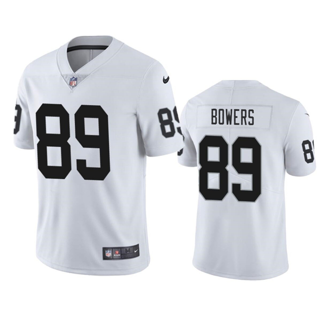 Las Vegas Raiders #89 Brock Bowers White 2024 Draft Vapor Stitched Jersey