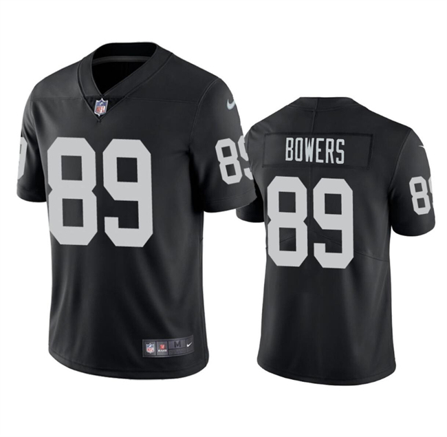 Las Vegas Raiders #89 Brock Bowers Black 2024 Draft Vapor Stitched Jersey