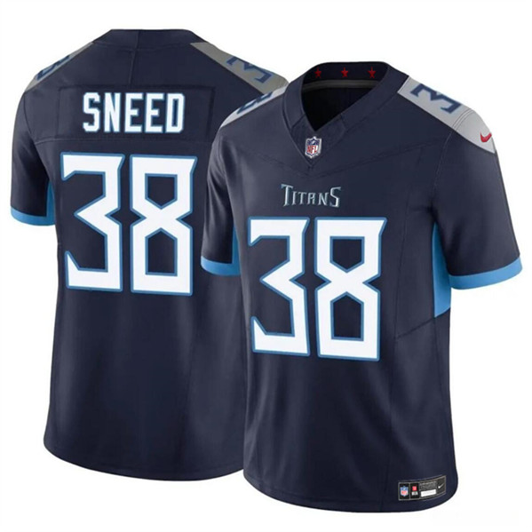 Tennessee Titans #38 L'Jarius Sneed Navy 2024 F.U.S.E. Vapor Limited Stitched Jersey