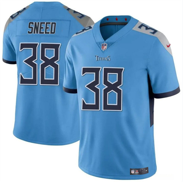 Tennessee Titans #38 L'Jarius Sneed Blue Vapor Limited Stitched Jersey