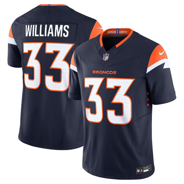 Denver Broncos #33 Javonte Williams Navy 2024 F.U.S.E. Alternate Vapor Limited Stitched Jersey