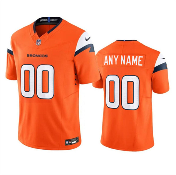 Denver Broncos Custom Orange 2024 F.U.S.E. Vapor Limited Stitched Jersey