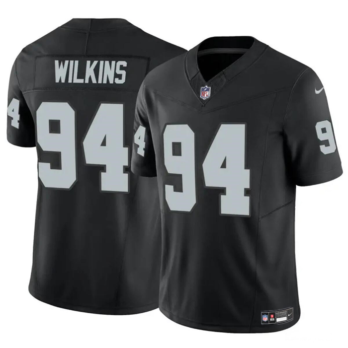 Las Vegas Raiders #94 Christian Wilkins Black 2024 F.U.S.E Vapor Stitched Jersey