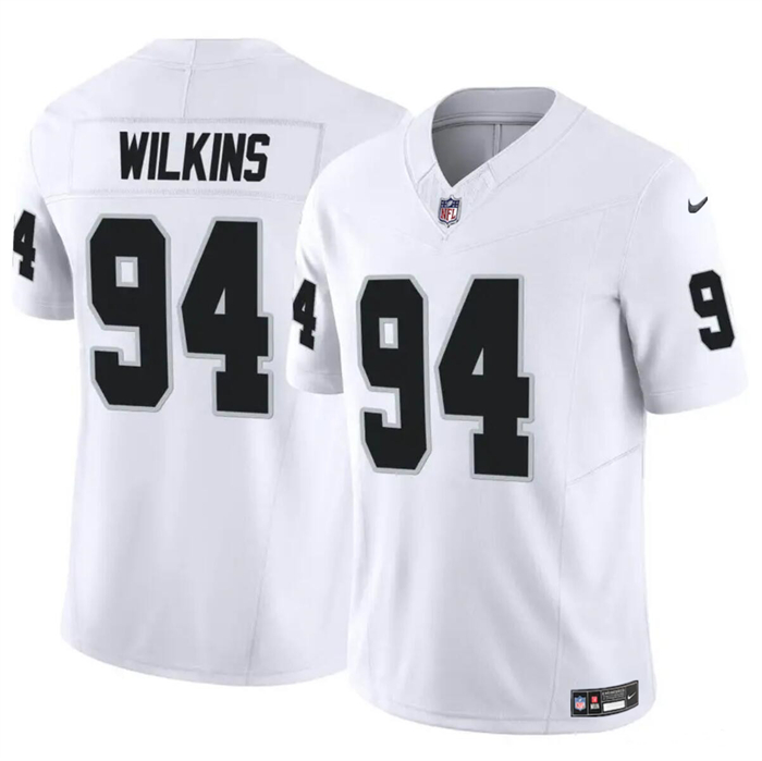 Las Vegas Raiders #94 Christian Wilkins White 2024 F.U.S.E Vapor Stitched Jersey