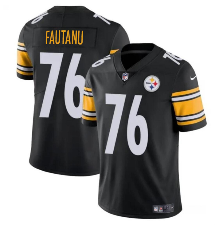 Pittsburgh Steelers #76 Troy Fautanu Black Vapor Untouchable Limited Stitched Jersey
