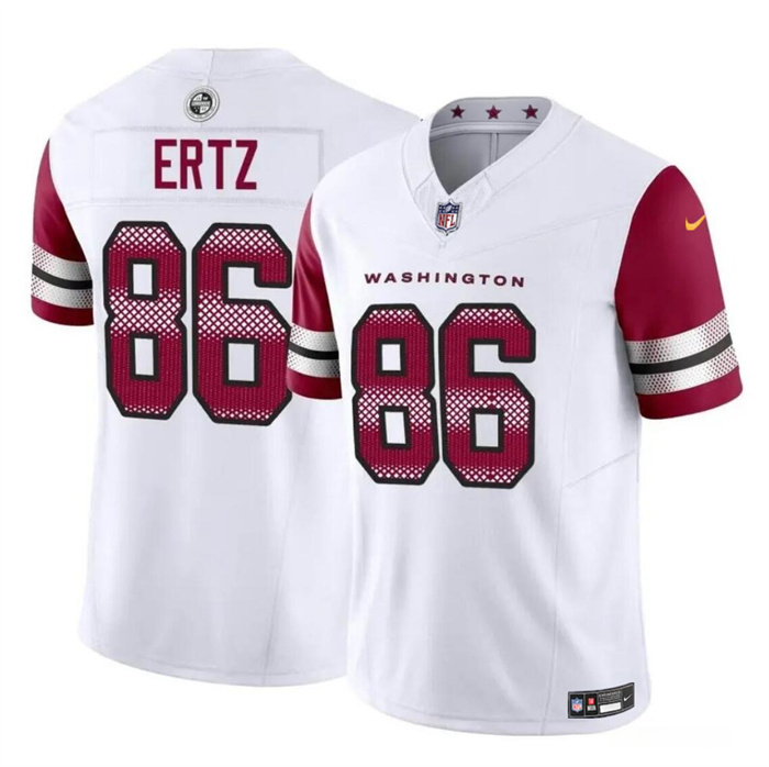 Washington Commanders #86 Zach Ertz White 2023 F.U.S.E. Vapor Limited Stitched Jersey