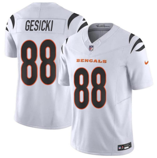 Cincinnati Bengals #88 Mike Gesicki White 2024 F.U.S.E. Vapor Untouchable Limited Stitched Jersey