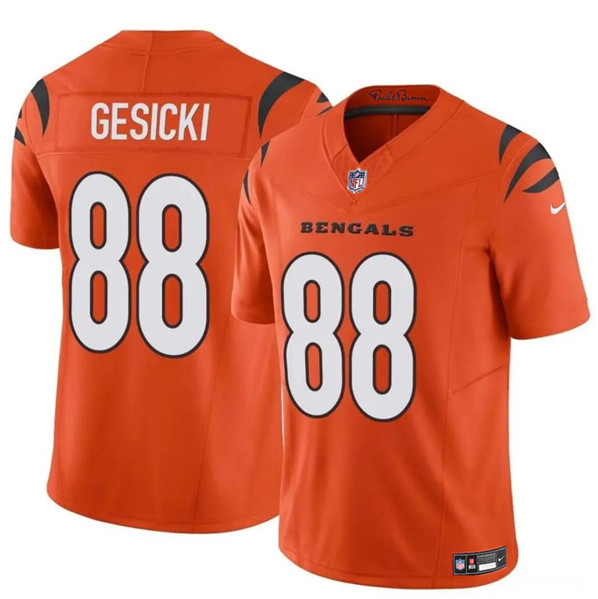 Cincinnati Bengals #88 Mike Gesicki Orange 2024 F.U.S.E. Vapor Untouchable Limited Stitched Jersey