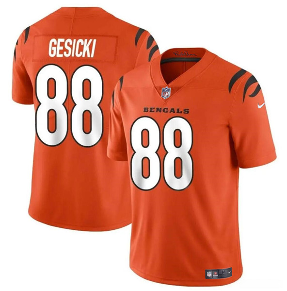 Cincinnati Bengals #88 Mike Gesicki Orange Vapor Untouchable Limited Stitched Jersey
