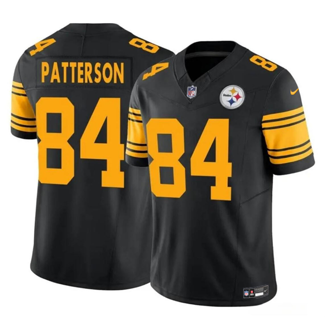 Pittsburgh Steelers #84 Cordarrelle Patterson Black 2024 F.U.S.E. Color Rush Limited Stitched Jersey