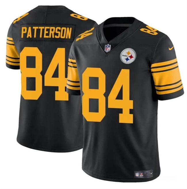 Pittsburgh Steelers #84 Cordarrelle Patterson Black Color Rush Limited Stitched Jersey