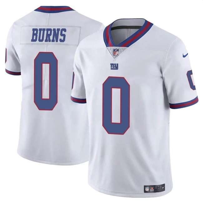 New York Giants #0 Brian Burns White Limited Stitched Jersey