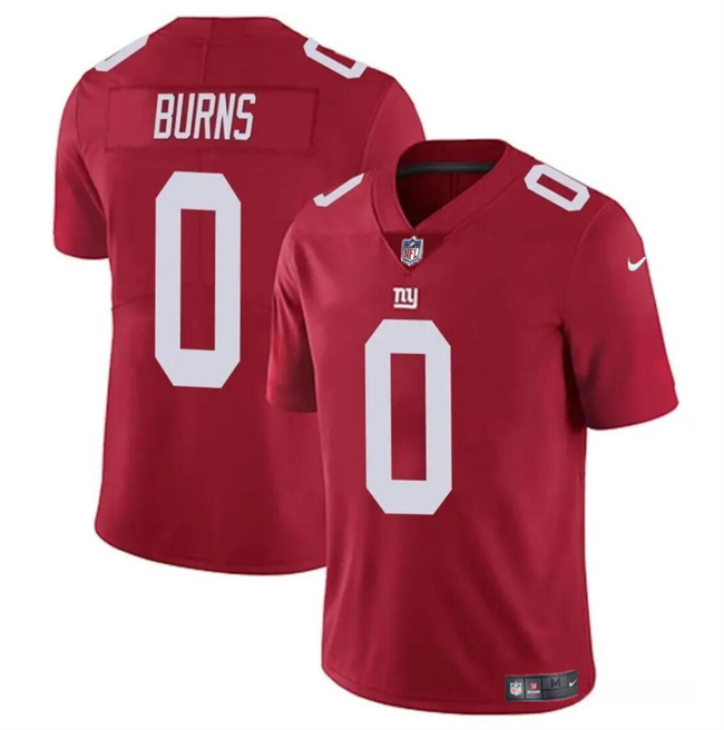 New York Giants #0 Brian Burns Red Vapor Untouchable Limited Stitched Jersey