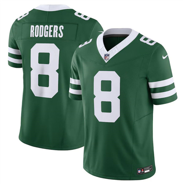 New York Jets #8 Aaron Rodgers Green 2024 F.U.S.E. Vapor Limited Stitched Jersey
