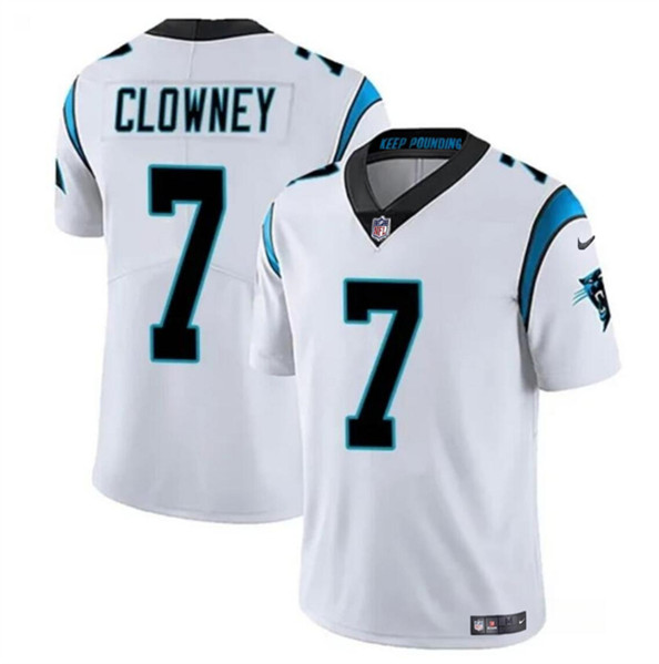 Carolina Panthers #7 Jadeveon Clowney White Vapor Limited Stitched Jersey