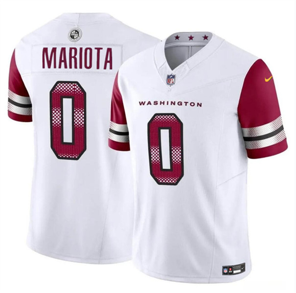Washington Commanders #0 Marcus Mariota White 2023 F.U.S.E. Vapor Limited Stitched Jersey