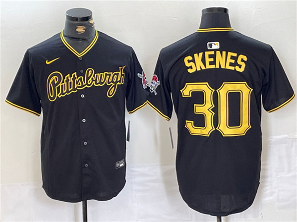 Pittsburgh Pirates #30 Paul Skenes Black Stitched Jersey