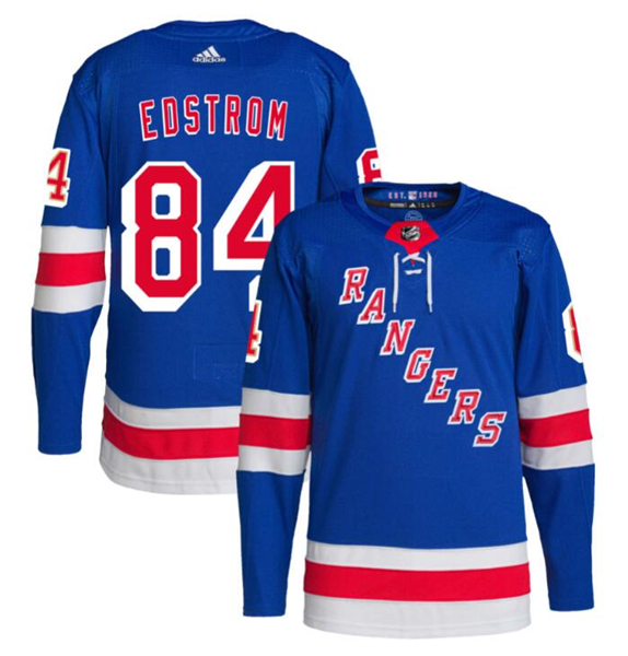 New York Rangers #84 Adam Edstrom Royal Stitched Jersey