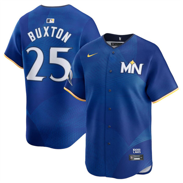 Minnesota Twins #25 Byron Buxton Royal 2024 City Connect Limited Stitched Jersey