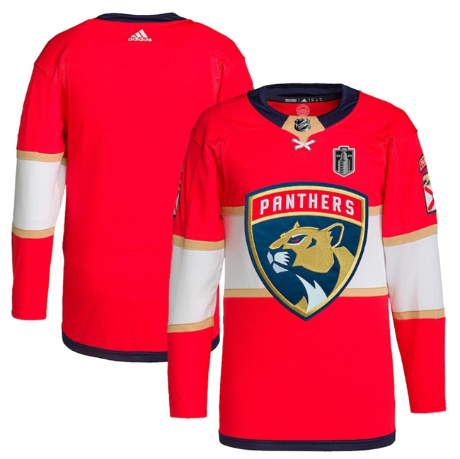 Florida Panthers Blank Red 2024 Stanley Cup Final Patch Stitched Jersey