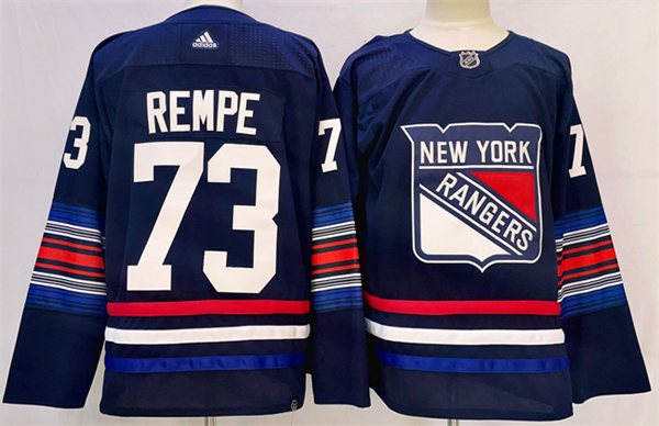 New York Rangers #73 Matt Rempe Navy Stitched Jersey
