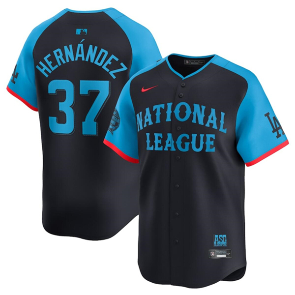 National League #37 Teoscar Hernandez Navy 2024 All-Star Limited Stitched Jersey