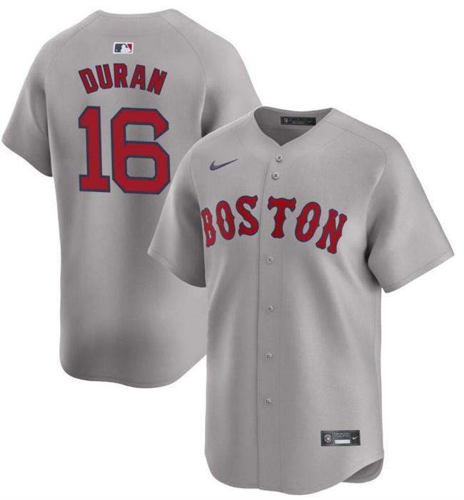 Boston Red Sox #16 Jarren Duran Gray 2024 Away Limited Stitched Jersey