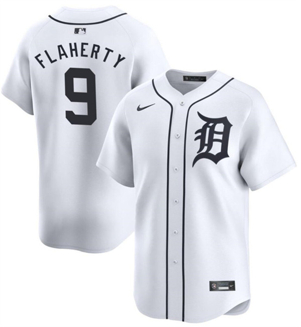 Detroit Tigers #9 Jack Flaherty White 2024 Home Limited Stitched Jersey