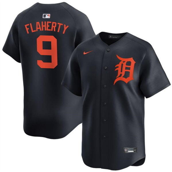Detroit Tigers #9 Jack Flaherty Black 2024 Alternate Limited Stitched Jersey