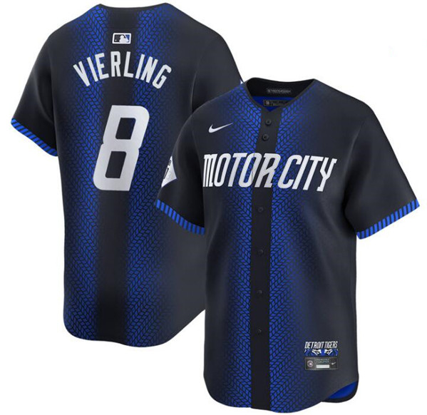 Detroit Tigers #8 Matt Vierling 2024 Navy City Connect Cool Base Limited Stitched Jersey