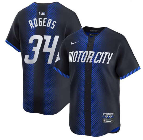 Detroit Tigers #34 Jake Rogers 2024 Navy City Connect Cool Base Limited Stitched Jersey