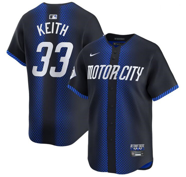 Detroit Tigers #33 Colt Keith 2024 Navy City Connect Cool Base Limited Stitched Jersey