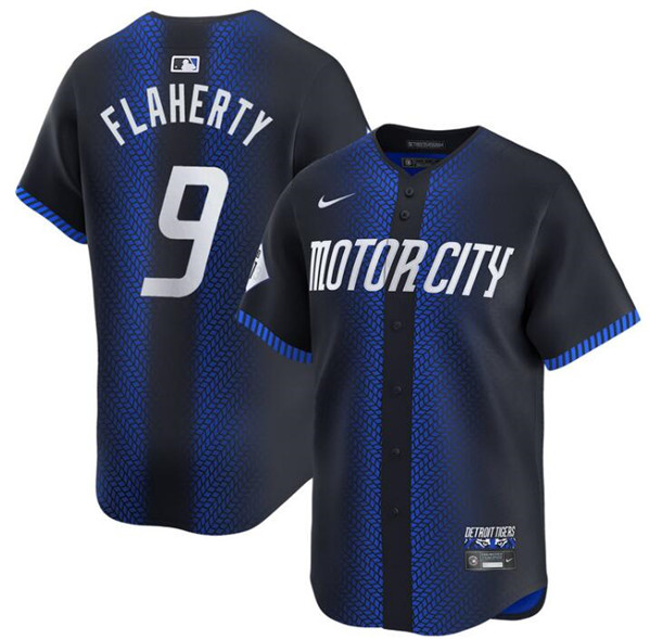 Detroit Tigers #9 Jack Flaherty 2024 Navy City Connect Cool Base Limited Stitched Jersey