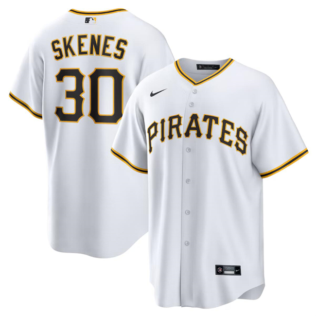 Pittsburgh Pirates #30 Paul Skenes White Cool Base Stitched Jersey