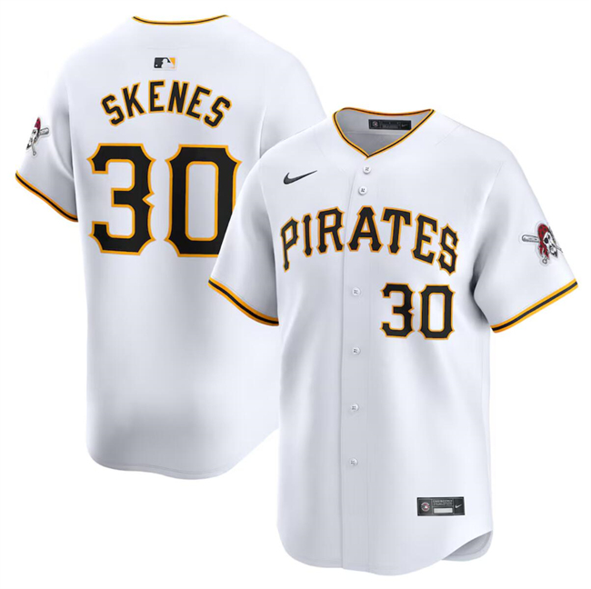 Pittsburgh Pirates #30 Paul Skenes White 2024 Home Limited Stitched Jersey