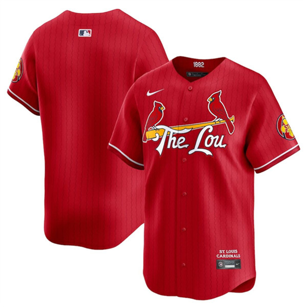 St. Louis Cardinals Blank Red 2024 City Connect Limited Stitched Jersey