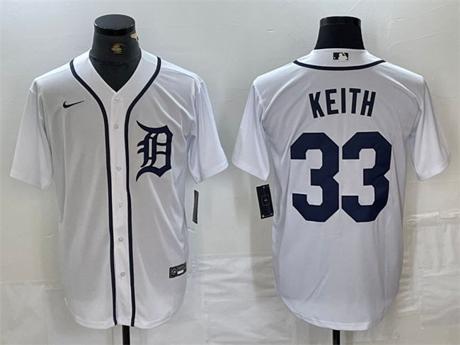 Detroit Tigers #33 Colt Keith White Cool Base Stitched Jersey
