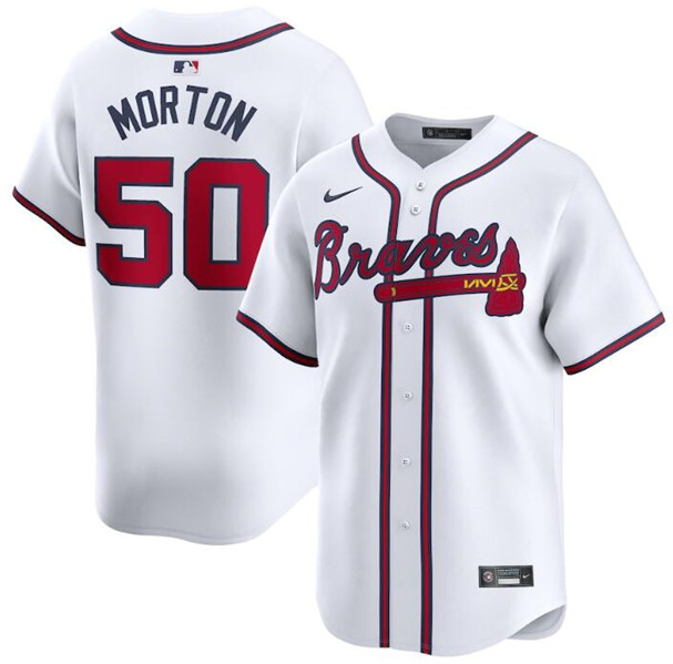 Atlanta Braves #50 Charlie Morton White 2024 Home Limited Stitched Jersey