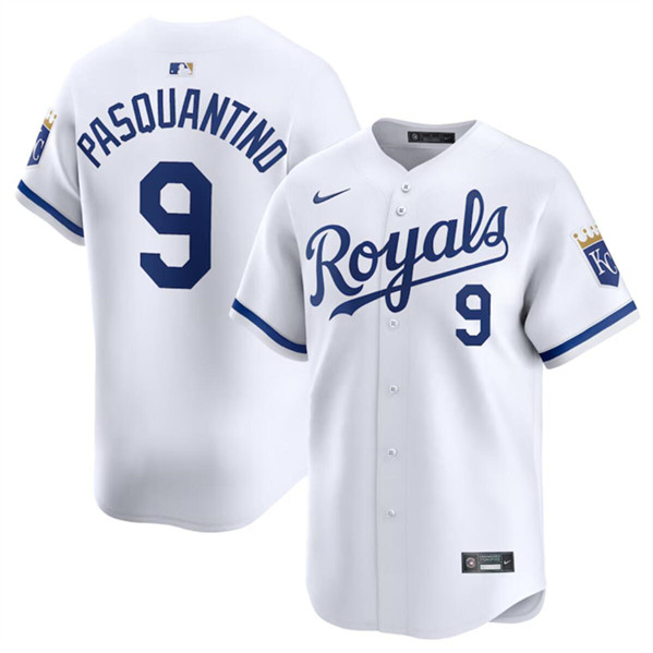 Kansas City Royals #9 Vinnie Pasquantino White 2024 Home Limited Stitched Jersey