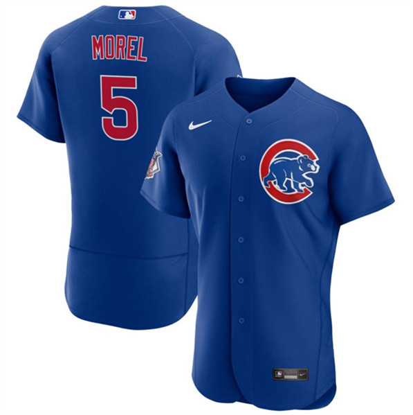 Chicago Cubs #5 Christopher Morel Blue Flex Base Stitched Jersey