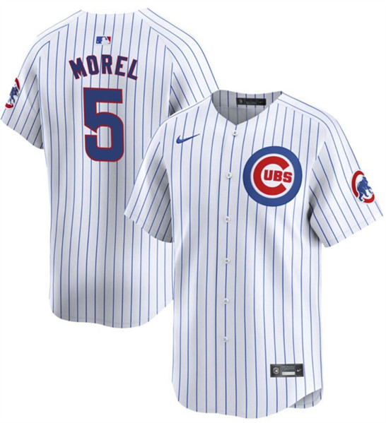 Chicago Cubs #5 Christopher Morel White 2024 Home Limited Stitched Jersey