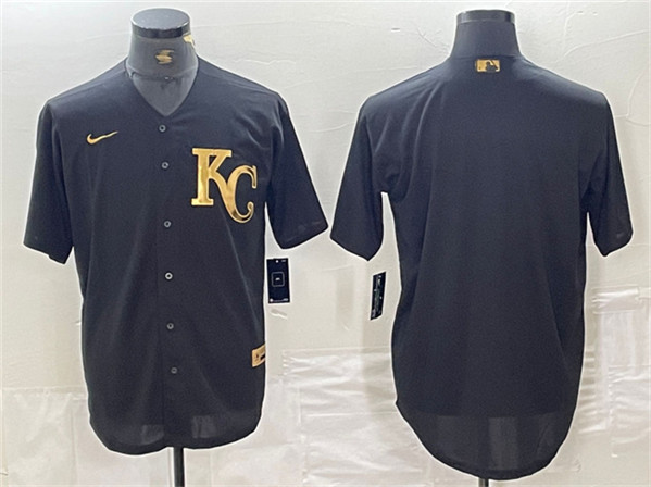 Kansas City Royals Blank Black Cool Base Stitched Jersey