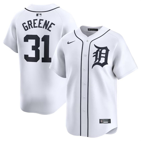 Detroit Tigers #31 Riley Greene White 2024 Home Limited Stitched Jersey