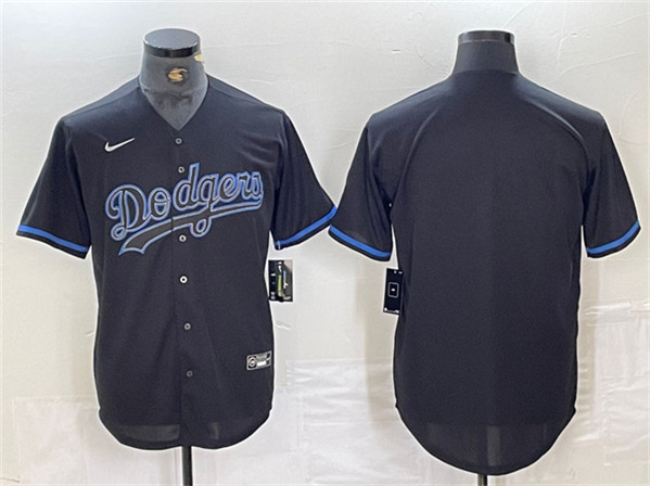 Los Angeles Dodgers Blank Black Cool Base Stitched Jersey
