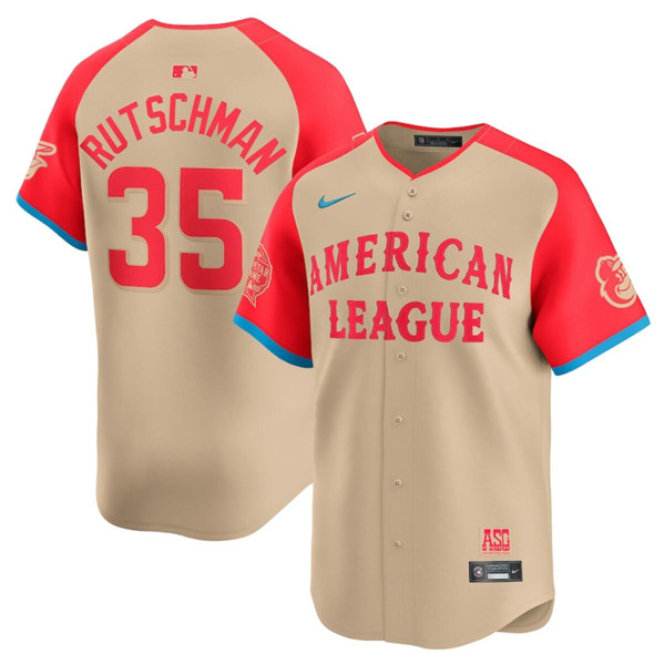 American League #35 Adley Rutschman Cream 2024 All-Star Limited Stitched Jersey